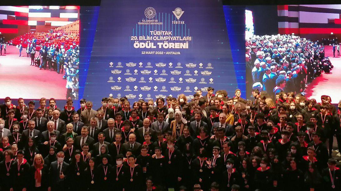 TÜBİTAK 29. Bilim Olimpiyatları Ödül Töreni - Antalya Expo Center